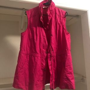 Coldwater Creek Bomber Vest Hot Pink - A long time favorite!